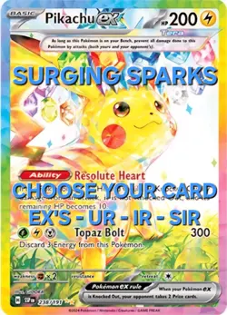 Surging Sparks SV Choose Your Card! EX, Ultra Rare, IR, SIR Pokemon Cards TCG - Image 1