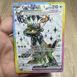 Pokemon TCG Cyclizar EX Sv08: Surging Sparks Secret Holo Ultra Rare Card 228/191 - Image 1