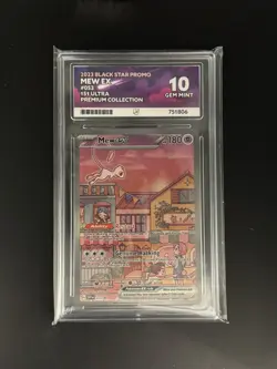 Pokemon TCG Mew Ex SVP 053 151 Ultra Premium Collection Promo - ACE Graded 10 - Image 1