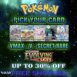 2021 Pokemon Evolving Skies Complete Your Set/Pick Card VMAX, V M/NM - Image 1