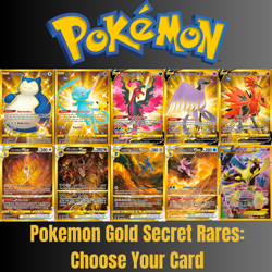 Pokemon Gold Secret Rare - Choose Your Card! English Near Mint 100% Authentic - Image 1