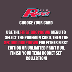 2000 Pokemon Team Rocket: Choose Your Card! All Cards Available - Image 2