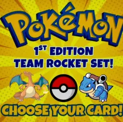 2000 Pokemon Team Rocket Set 1st Edition Choose Your Card! - Image 1