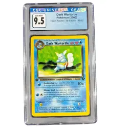 2000 Pokemon Team Rocket Dark Wartortle 1st Ed CGC 9.5 💎 GEM MINT - Image 1