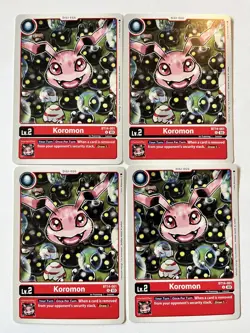 📈Digimon Koromon BT14-001 U NM Digimon Card play set (X-4 - Image 1