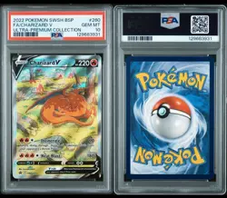 Pokemon TCG Charizard v Sword & Shield SWSH260 Holo PSA 10 Promo Card - Image 3