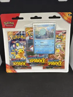 Pokemon Cards - S&V: Surging Sparks -QUAGSIRE BLISTER PACK (3 Boosters & 1 Foil) - Image 1
