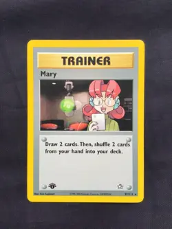 Pokemon Cards: Neo Genesis 1st Edition Rare: Mary 87/111 - Image 1