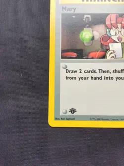 Pokemon Cards: Neo Genesis 1st Edition Rare: Mary 87/111 - Image 5