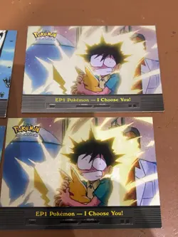 9x Topps Pokemon TV Animation - including two holo cards - Image 3