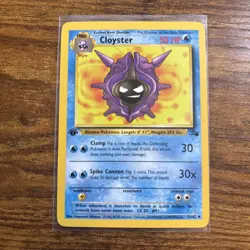 Pokemon TCG Cloyster Fossil 1st Edition Uncommon Card 32/62 (SEE PHOTOS) - Image 1