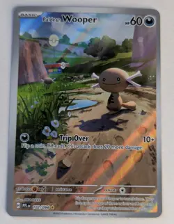 Paldean Wooper Holo Illustration Rare 102/094 Phantasmal Flames Pokemon Card NM - Image 1