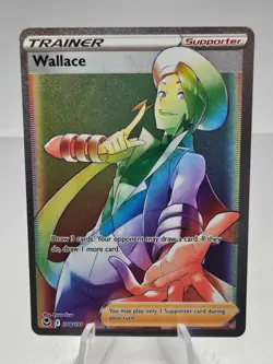 Pokemon TCG Wallace Silver Tempest Holo Card 208/195 Sword & Shield Secret Rare - Image 1