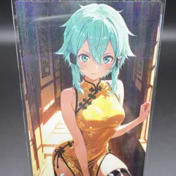 Sinon Sword Art Online Anime Waifu Card Doujin ACG Goddess Holo - Image 1