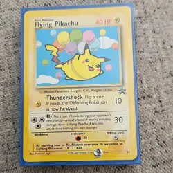 Pokemon Flying Pikachu 25/53 Wotc Promo Regular Basic 40HP Mouse Card - Image 1