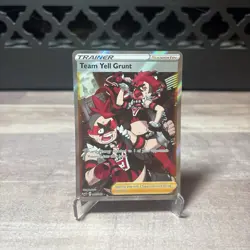 Pokemon TCG Team Yell Grunt Sword & Shield Holo Full Art Ultra Rare Card 202/202 - Image 1