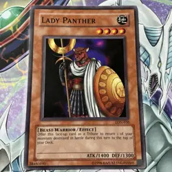 Yu-Gi-Oh TCG Lady Panther LON-030 Unlimited Regular Common Card - Image 1