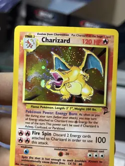 #4 Charizard 4/130 Base Set 2 2000 Holo Rare Pokemon Card TCG - Image 5