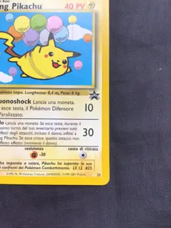 Pokemon Cards: ITALIAN Wizards Black Star Promo: Flying Pikachu 25 - Image 4
