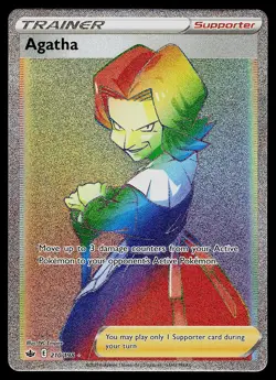 Pokemon Card - Agatha Chilling Reign 210/198 Secret Rare - Image 1