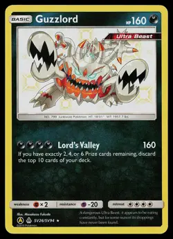 Pokemon Card - Guzzlord Hidden Fates SV26/SV94 Shiny Holo Rare - Image 1
