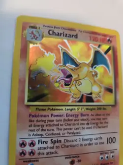 Charizard Base Set Pokemon Card Base WOTC - Image 2