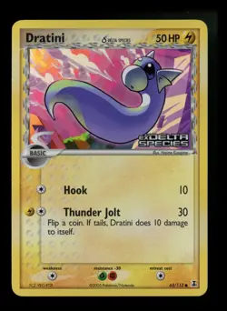 Dratini 65/113 EX Delta Species 2005 Reverse Holo Pokemon Card TCG - Image 1