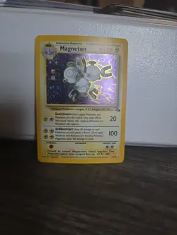 Magneton Fossil 11/62 Holo Rare Pokemon Card - Image 1