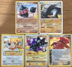 Pokemon TCG 25th Anniversary Celebrations Collections Lot x5 Cards - Image 1