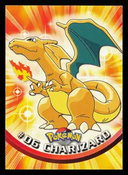 Charizard 6 Blue Logo TOPPS TV Animation Edition Pokemon Card - Image 1