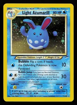 Light Azumarill 13/105 Holo Rare Neo Destiny Pokemon Card - Image 1