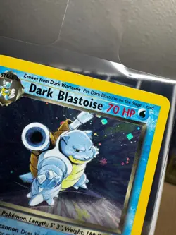 Dark Blastoise 3/82 Holo Rare Team Rocket Pokemon Card small crease - Image 4