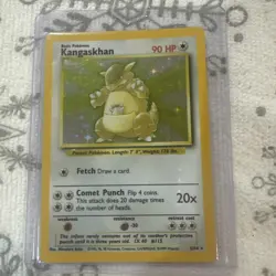 POKEMON TCG KANGASKHAN HOLOGRAPHIC ERROR CARD NO SYMBOL #5/64 Priced To Sell. - Image 1