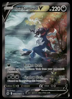 Pokemon Cards Hisuian Samurott V GG51/GG70 Crown Zenith Galarian Gallery Holo NM - Image 1