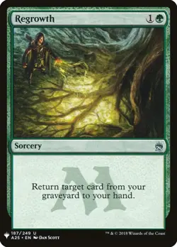 Regrowth 1x MtG Mystery Booster MB1 SP/NM - Image 1