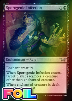 x1 Sporogenic Infection DSK Duskmourn MTG 117 FOIL UNCOMMON M/NM 1x - Image 1