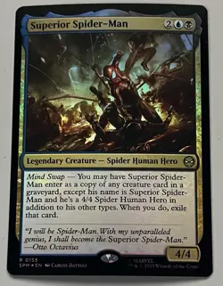 MTG Marvel’s Spider-Man Superior Spider-Man Legendary Creature RARE FOIL #0155 - Image 1