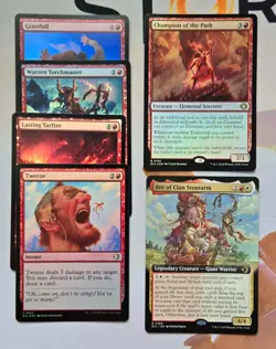 MTG Lorwyn Eclipsed Champion of the path foil, bre of clan stoutarm,++++ - Image 1