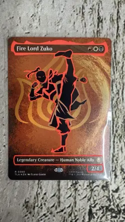Fire Lord Zuko (Borderless) (Neon Ink Foil) Avatar: The Last Airbender Foil - Image 1