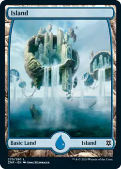 [4x] Island (270) - Foil Near Mint, English Zendikar Rising MTG Magic - Image 1