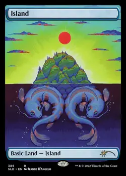[1x] Island (386) - Foil - The Astrology Lands: Pisces Near Mint, English Secret - Image 1