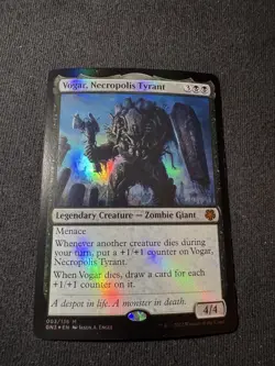 MTG Magic Vogar, Necropolis Tyrant Magic Game Night: Free-For-All Foil Mythic NM - Image 1