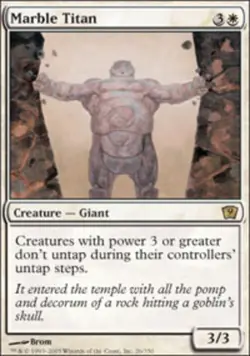 [1x] Marble Titan Near Mint, English Ninth Edition MTG Magic - Image 1
