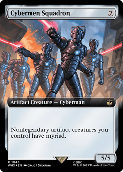 Cybermen Squadron (Extended Art) (Surge Foil) [Doctor Who] Foil Near Mint - Image 1