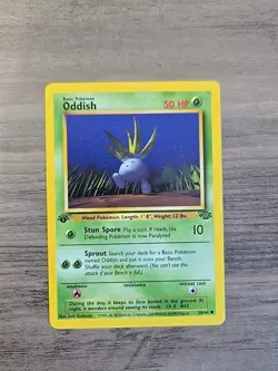 Pokemon TCG Oddish 1st Edition Jungle 58/64 NM - Image 1
