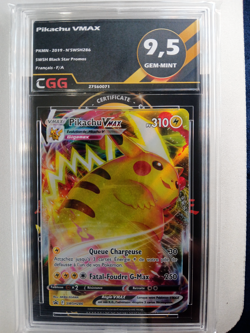 Carte Pokemon FR Pikachu VMAX (SWSH 286) SWSH Black Star Promos CGG 9,5 27560071 - Image 1