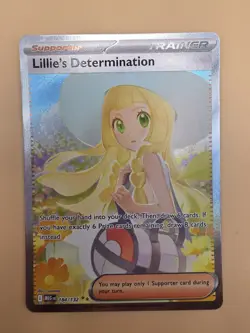 Lillie's Determination 184/132 Pokemon Mega Evolution Special Illustration Rare - Image 3
