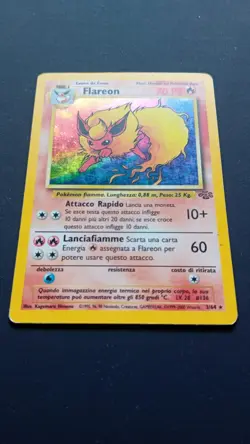 POKEMON SET JUNGLE UNLIMITED HOLO FLAREON 3/64 ITA - Image 1