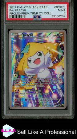 FA/JIRACHI PROMO-PREM.TRNR XY COLL. POKEMON XY BLACK STAR PROMO 2017 XY67A PSA 9 - Image 1