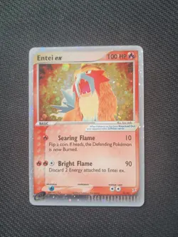 Pokemon RARE card Entei EX 91/95 GOOD Vintage 2004 - Image 1